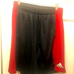 Adidas Men’s Black Red Basketball Shorts Size Medium
